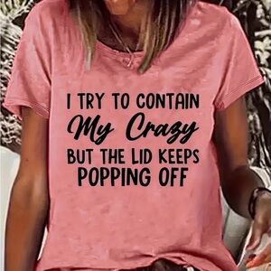 Women's Pink Graphic Tee